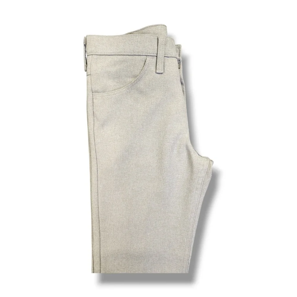 Vintage Wrangler‎ Western Heathered Tan 100% Polyester Pants Men's 29x30 82HT